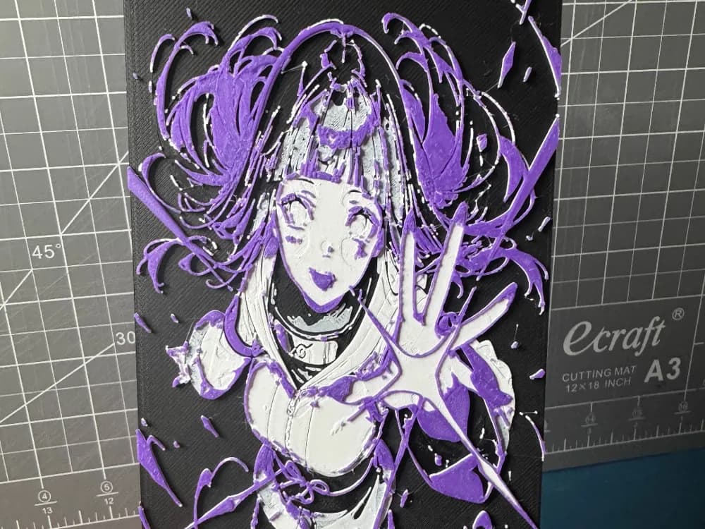 4x8 Hueforge of Hinata from naruto 4x8 Hueforge of Hinata from naruto