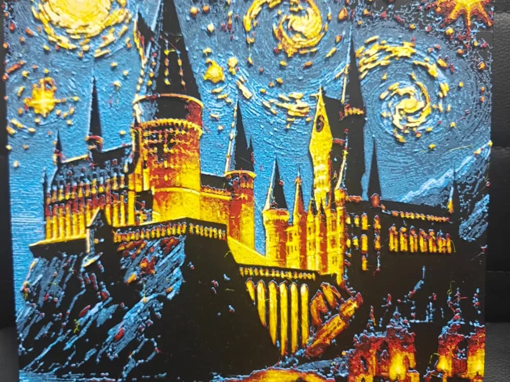 Hogwarts starry night by TheHueforgeLady HueForge model: Hogwarts starry night by TheHueforgeLady