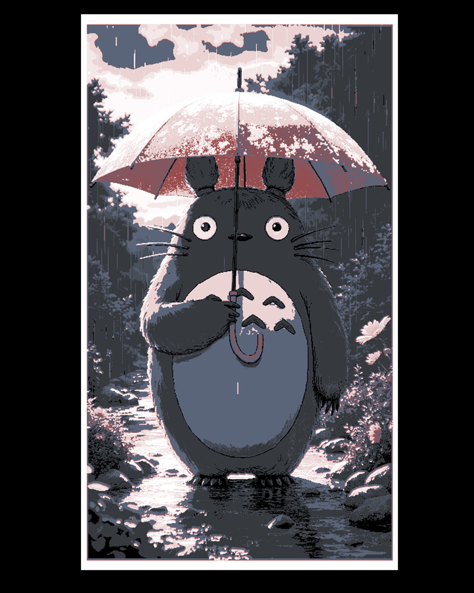 My neighbor Totoro fan art - Him and his umbrella - the sounds of Rain My neighbor Totoro fan art - Him and his umbrella - the sounds of Rain