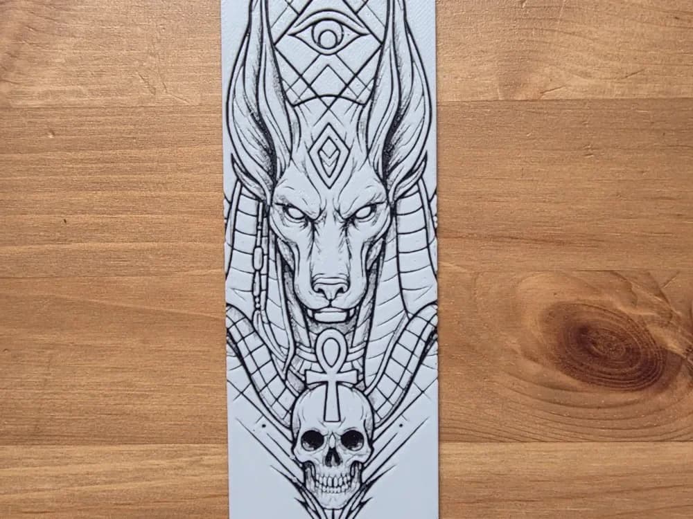 Anubis Bookmark by Morganja HueForge model: Anubis Bookmark by Morganja