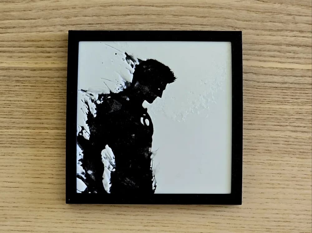 Green Lantern Silhouette - HueForge by EisenWorld HueForge model: Green Lantern Silhouette - HueForge by EisenWorld