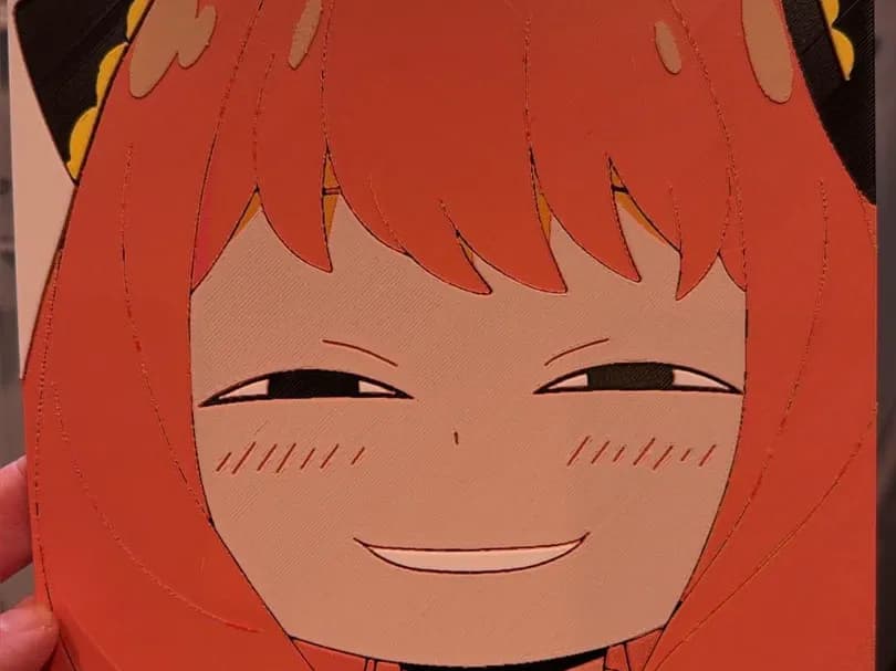 Anya Forger Smirk - Spy X Family - 8c Hueforge Anya Forger Smirk - Spy X Family - 8c Hueforge