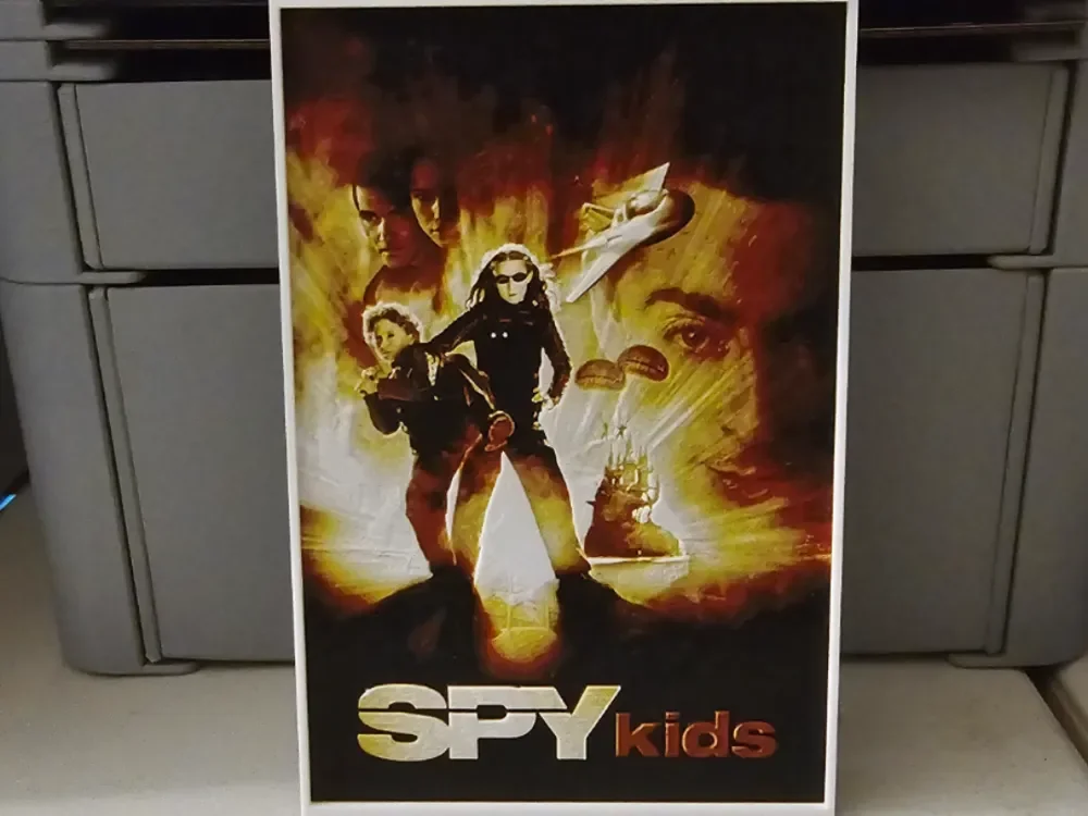 Spy Kids Movie Poster - Hueforge Art by Lumpy3D HueForge model: Spy Kids Movie Poster - Hueforge Art by Lumpy3D