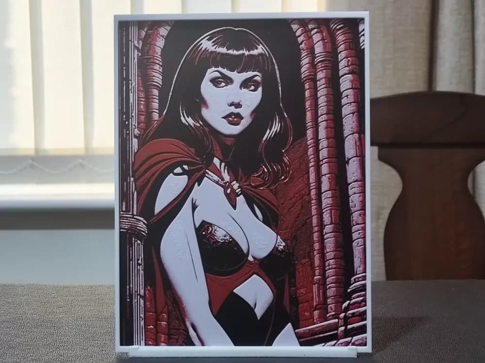 Vampiric Beauty - HueForge 3 Color by BoDad HueForge model: Vampiric Beauty - HueForge 3 Color by BoDad