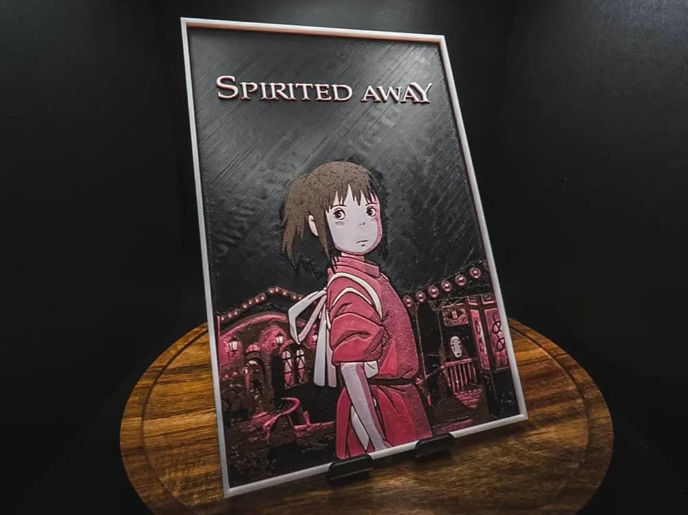 Spirited Away (Movie Poster - HueForge) by HugheCraft HueForge model: Spirited Away (Movie Poster - HueForge) by HugheCraft