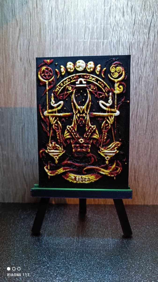 zodiac signs (libra) hueforge by KO Additive Labo HueForge model: zodiac signs (libra) hueforge by KO Additive Labo