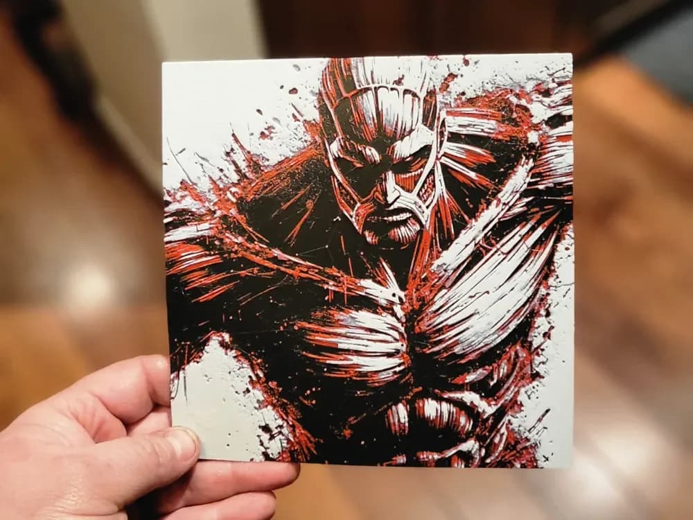 Graffiti Colossal Titan Hueforge by 3Ree Printing HueForge model: Graffiti Colossal Titan Hueforge by 3Ree Printing