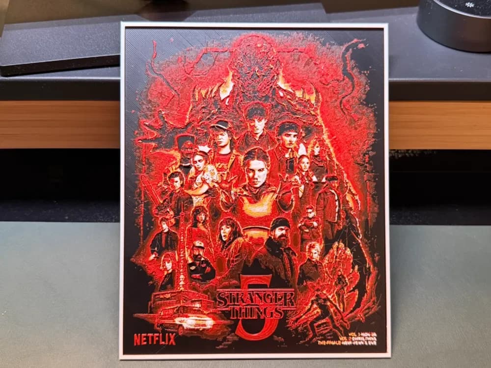 Stranger Things Season 5 HueForge by liv_3d HueForge model: Stranger Things Season 5 HueForge by liv_3d