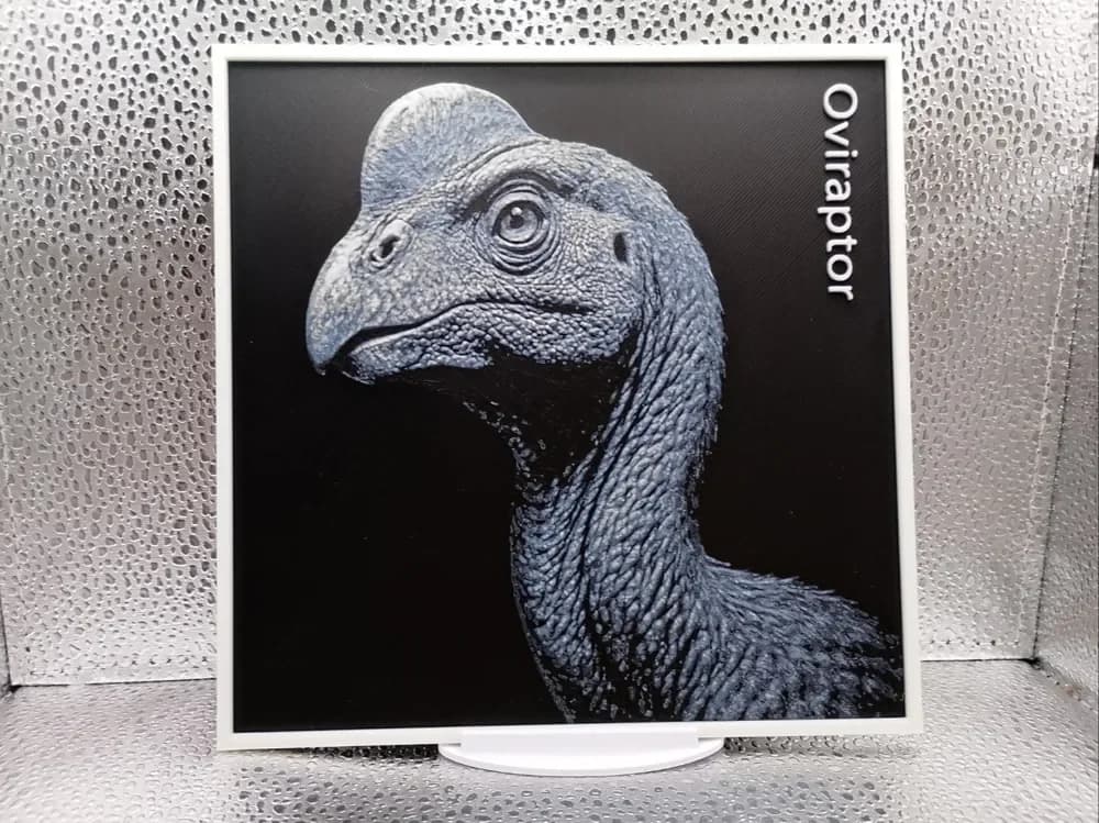 Oviraptor hueforge by Borishotch Industries HueForge model: Oviraptor hueforge by Borishotch Industries