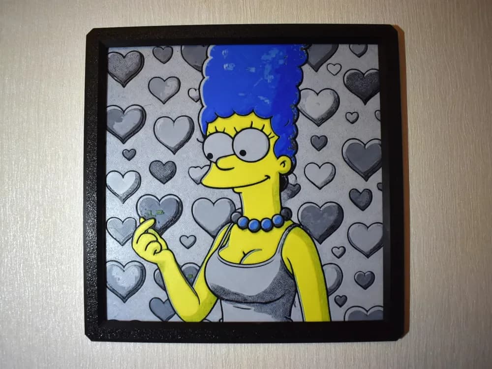 HueForge model: Marge Simpson Hueforge by Chris B