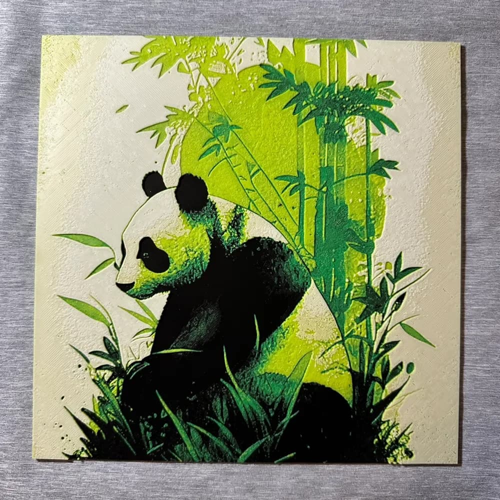 HueForge model: Panda color Hueforge by Hey Ben