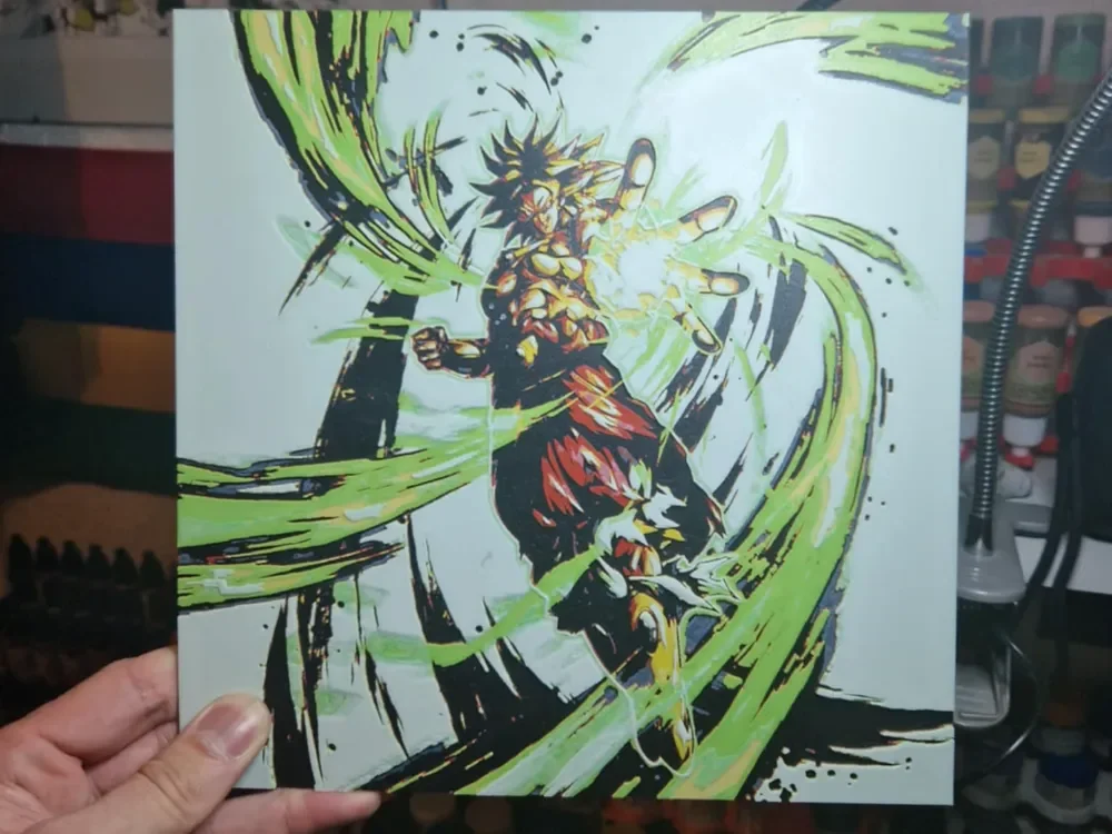 Dragon Ball Z - Broly Hueforge by Dakiren HueForge model: Dragon Ball Z - Broly Hueforge by Dakiren