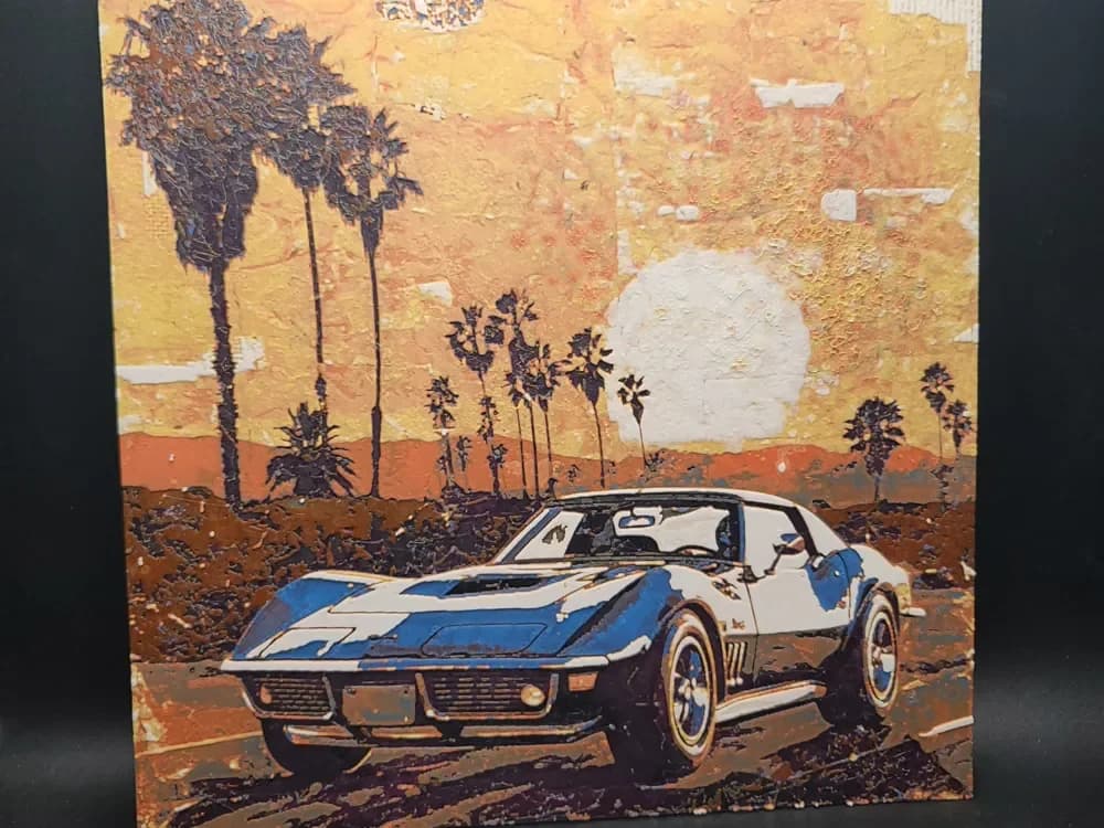 HueForge model: Corvette Stingray Hueforge by the_bearded_jedi