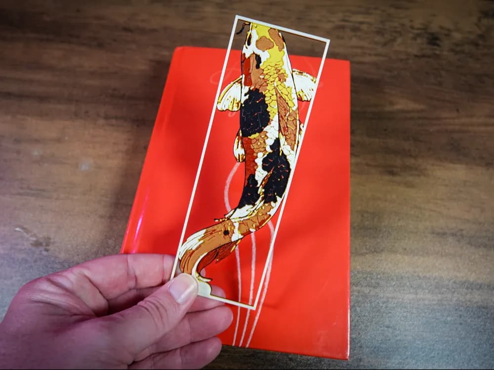 HueForge model: Koi Bookmark – Grace Beneath the Waves by 3D Prints By Vic