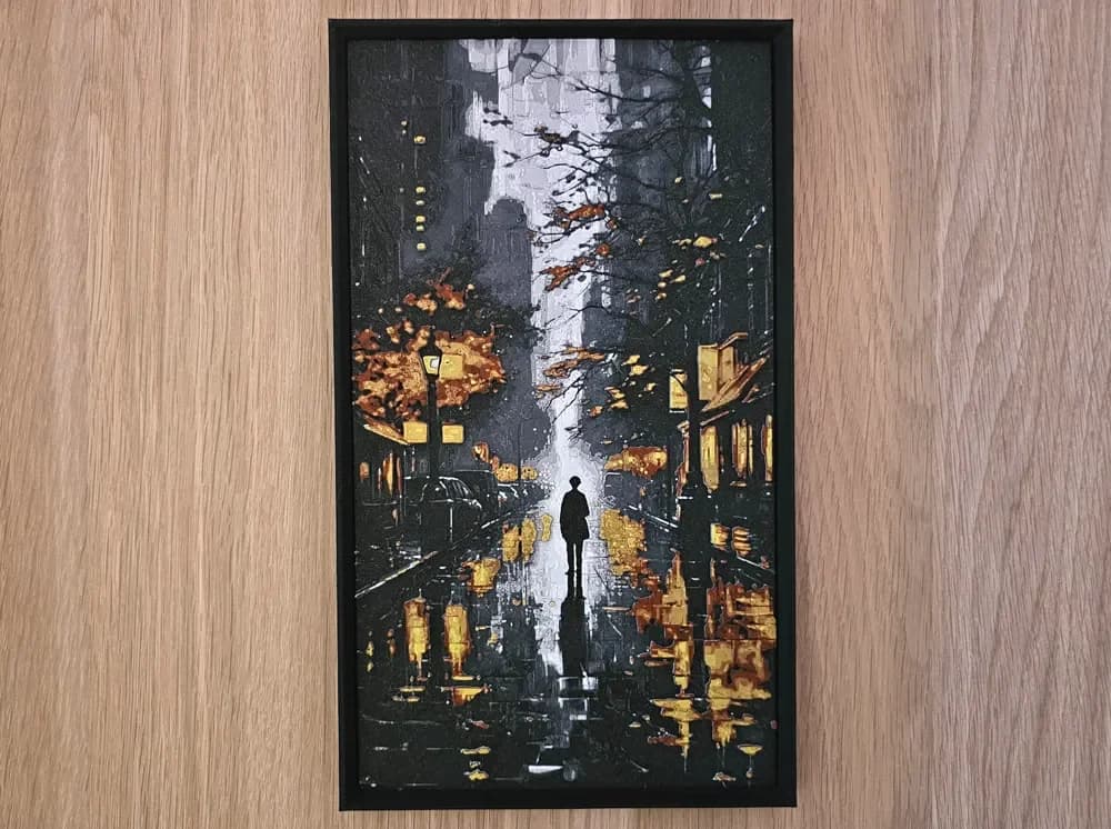 Silent Solitude in the City - Hueforge by C3D HueForge model: Silent Solitude in the City - Hueforge by C3D