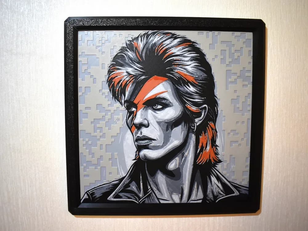 Ziggy Stardust Hueforge by Chris B HueForge model: Ziggy Stardust Hueforge by Chris B