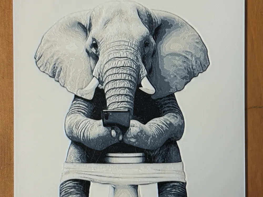 Elephant Hueforge by Morganja HueForge model: Elephant Hueforge by Morganja