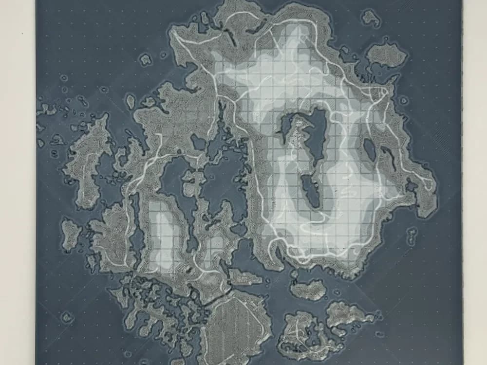 Fallout 4 Far Harbor Map HueForge Fallout 4 Far Harbor Map HueForge