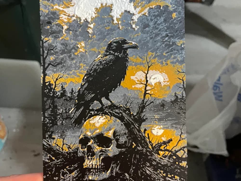 Crow_Skull Hueforge by Advancedtechworldwide HueForge model: Crow_Skull Hueforge by Advancedtechworldwide