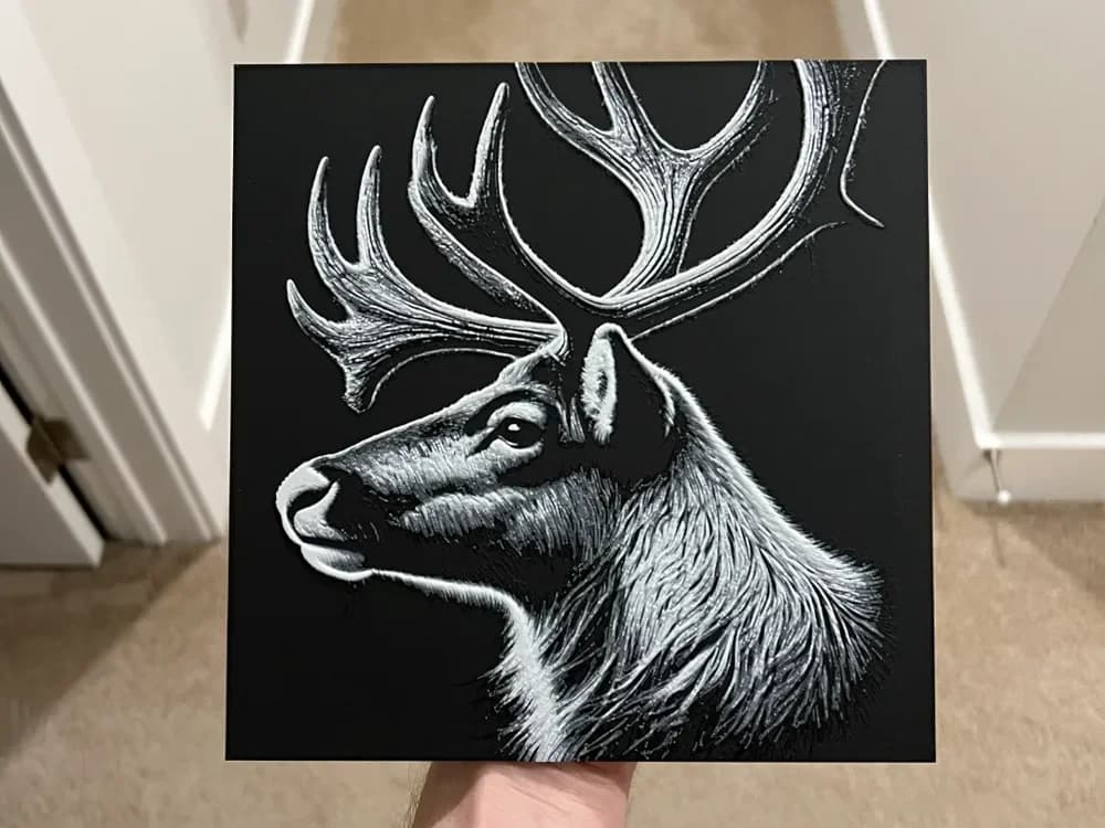 Reindeer Hueforge by RP47 Designs HueForge model: Reindeer Hueforge by RP47 Designs