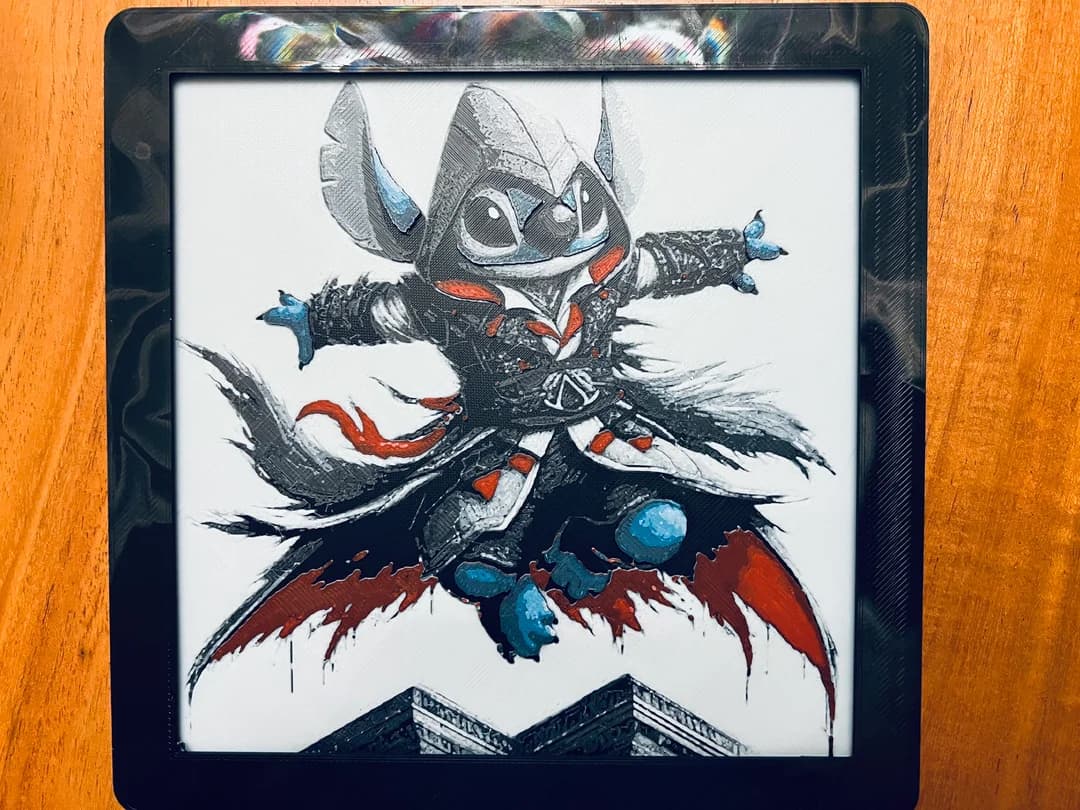 HueForge model: Stitch Dressed in Assassin Creed Style by JustBe 3D Printing