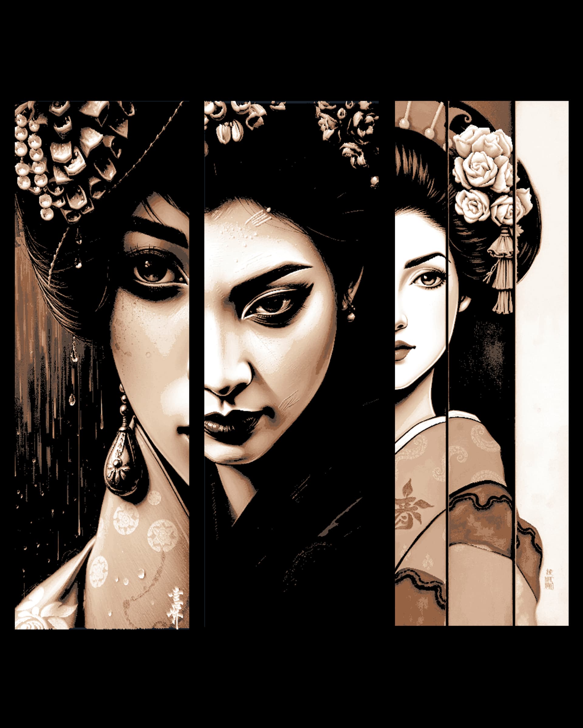 Beauty can be seen even in the slightest view - Set of Bookmarks - Geisha Design Beauty can be seen even in the slightest view - Set of Bookmarks - Geisha Design