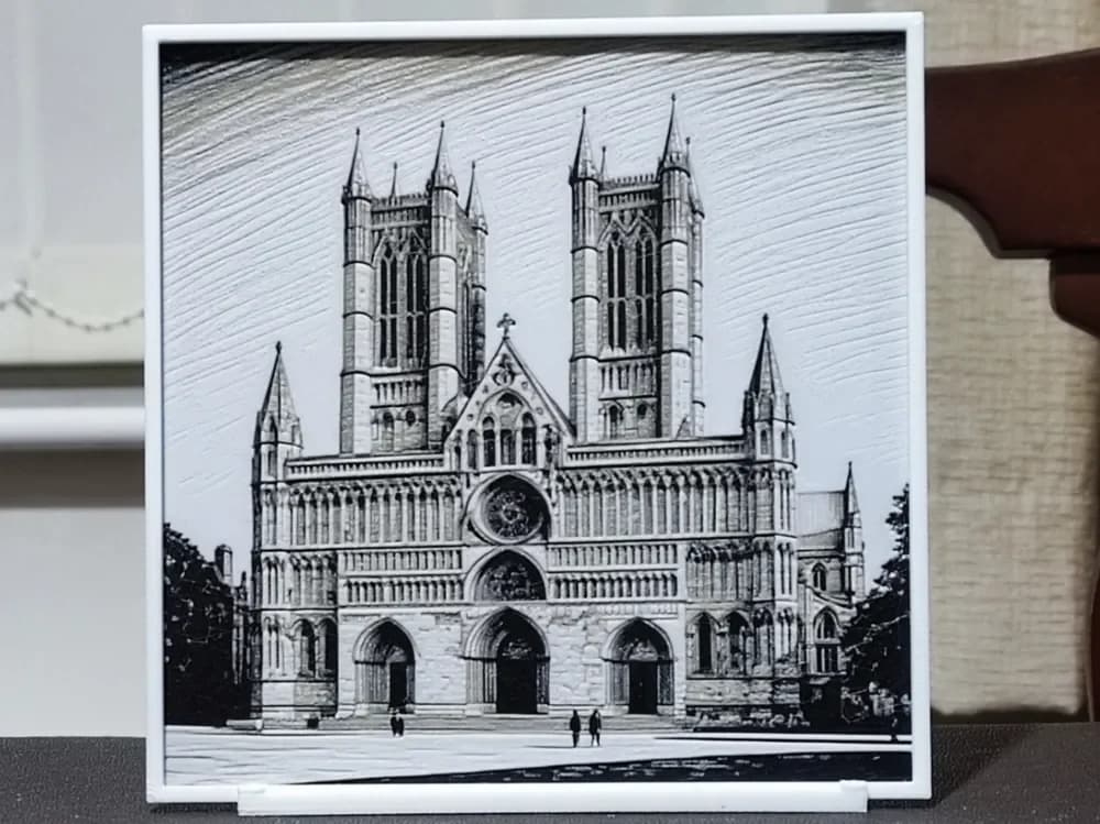 Lincoln Cathedral - HueForge 3 Color by BoDad HueForge model: Lincoln Cathedral - HueForge 3 Color by BoDad