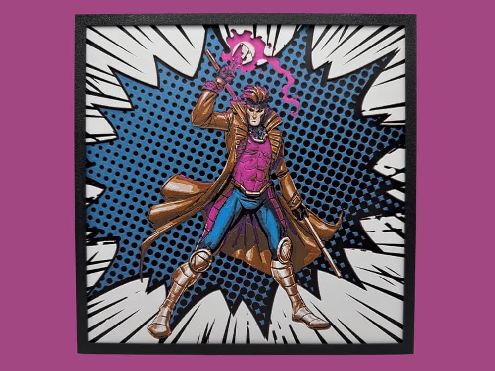 Remy LeBeau - Gambit by Canadian Gamer HueForge model: Remy LeBeau - Gambit by Canadian Gamer