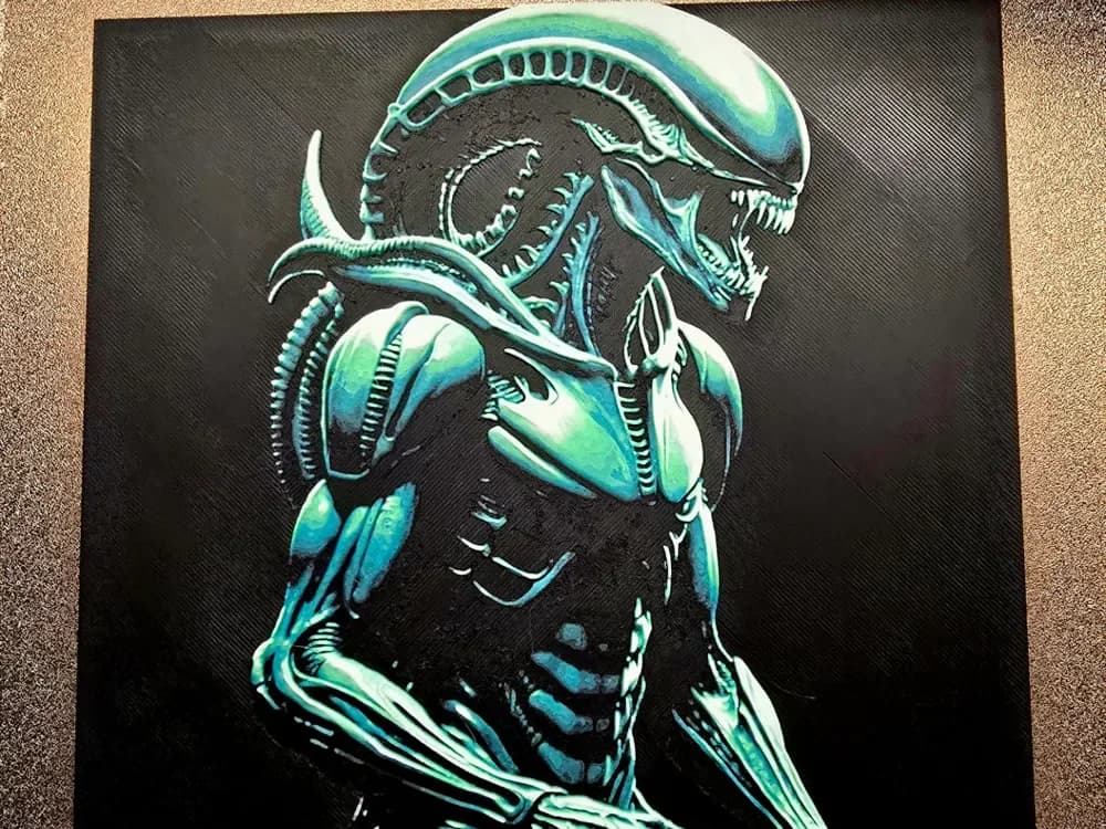 Alien - Xenomorph by 3D-Mentiel HueForge model: Alien - Xenomorph by 3D-Mentiel