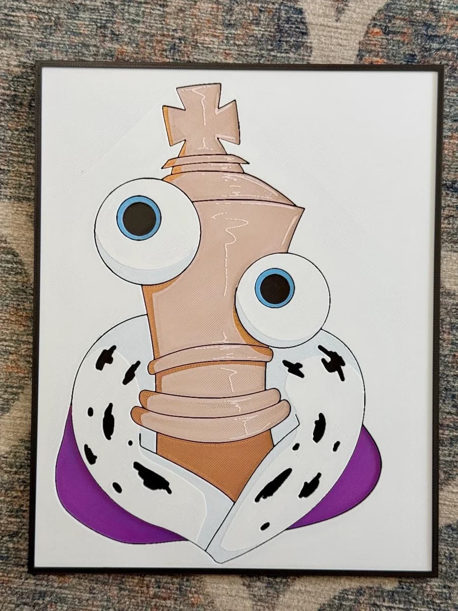 Kinger by Strata Prints HueForge model: Kinger by Strata Prints