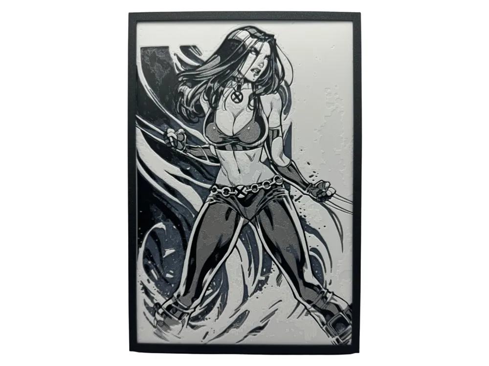 X-23 aka Laura Kinney - Wolverine Hueforge by Canadian Gamer HueForge model: X-23 aka Laura Kinney - Wolverine Hueforge by Canadian Gamer