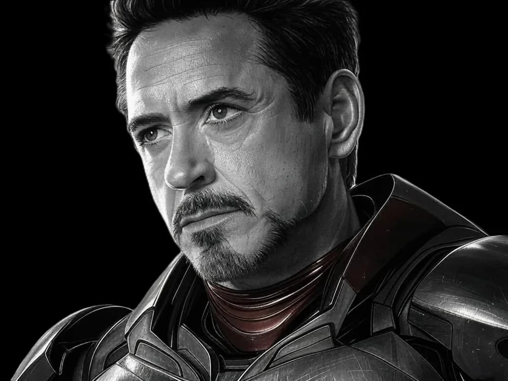 Tony Stark Iron man Hueforge ( Robert Downey Jr ) by leshowpatate HueForge model: Tony Stark Iron man Hueforge ( Robert Downey Jr ) by leshowpatate