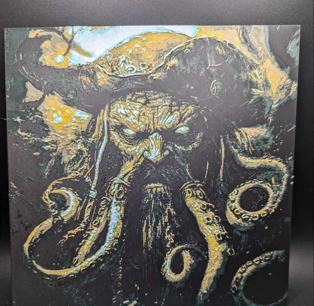 Davy Jones Hueforge by the_bearded_jedi HueForge model: Davy Jones Hueforge by the_bearded_jedi