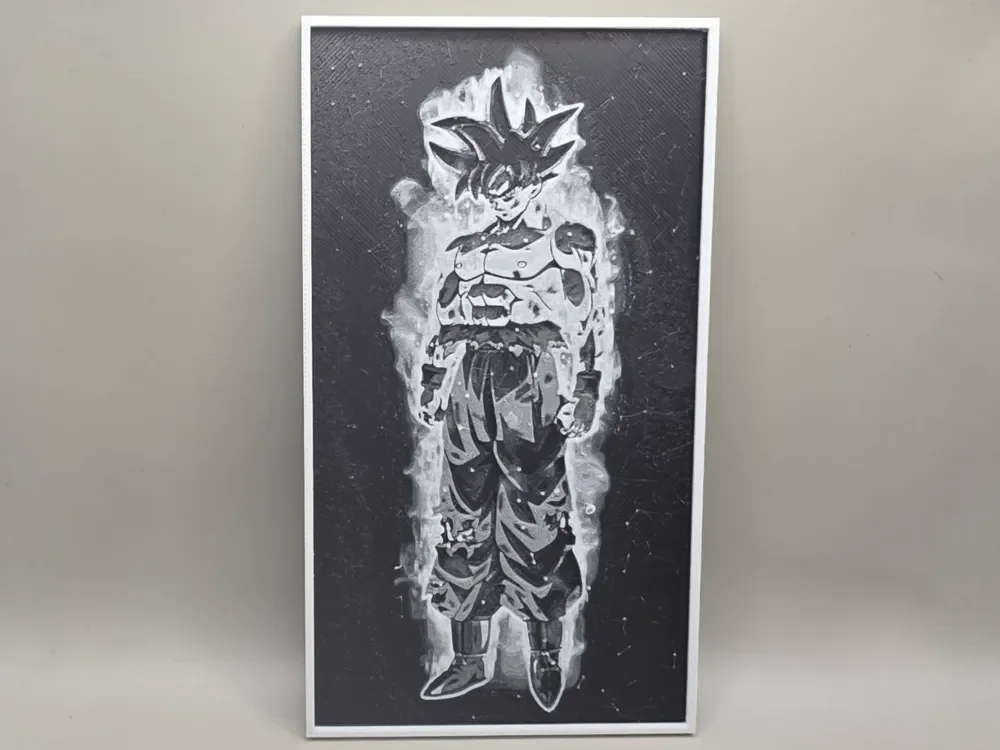 Son Guku - Ultra Instinct - HueForge Son Guku - Ultra Instinct - HueForge