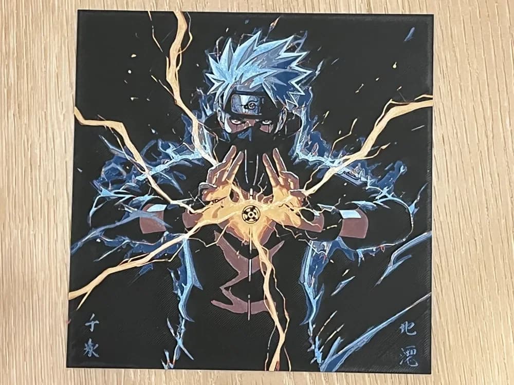 Naruto_Kakashi by FantasyZ HueForge model: Naruto_Kakashi by FantasyZ