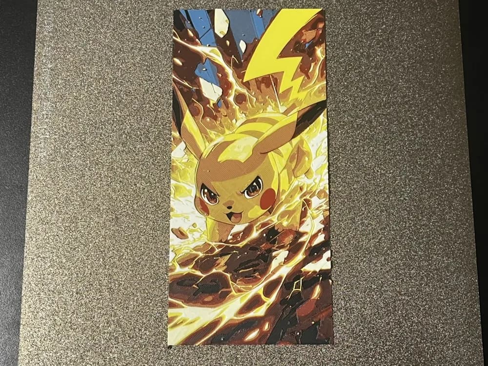 Pikachu Thunder Charge Pokemon Hueforge by FantasyZ HueForge model: Pikachu Thunder Charge Pokemon Hueforge by FantasyZ