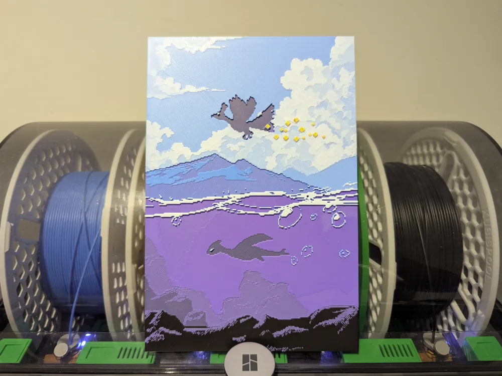 HueForge model: Pokemon Gen 2 Hueforge by Razel