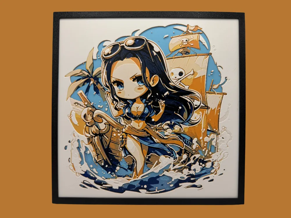 HueForge model: Nico Robin - Chibi Edition by Canadian Gamer