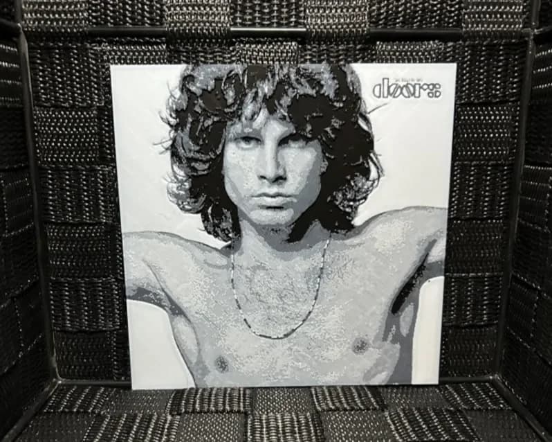 Hueforge Music Poster - The Doors - by JoDau HueForge model: Hueforge Music Poster - The Doors - by JoDau