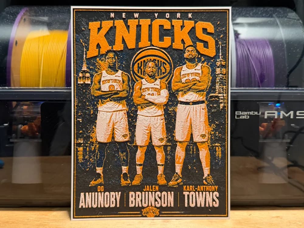 OG + Brunson + Towns Knicks Poster HueForge OG + Brunson + Towns Knicks Poster HueForge