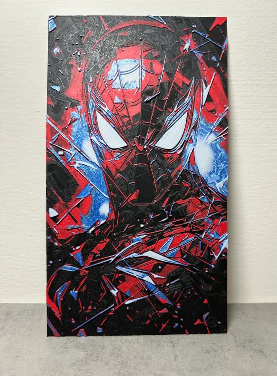Spiderman hueforge painted final