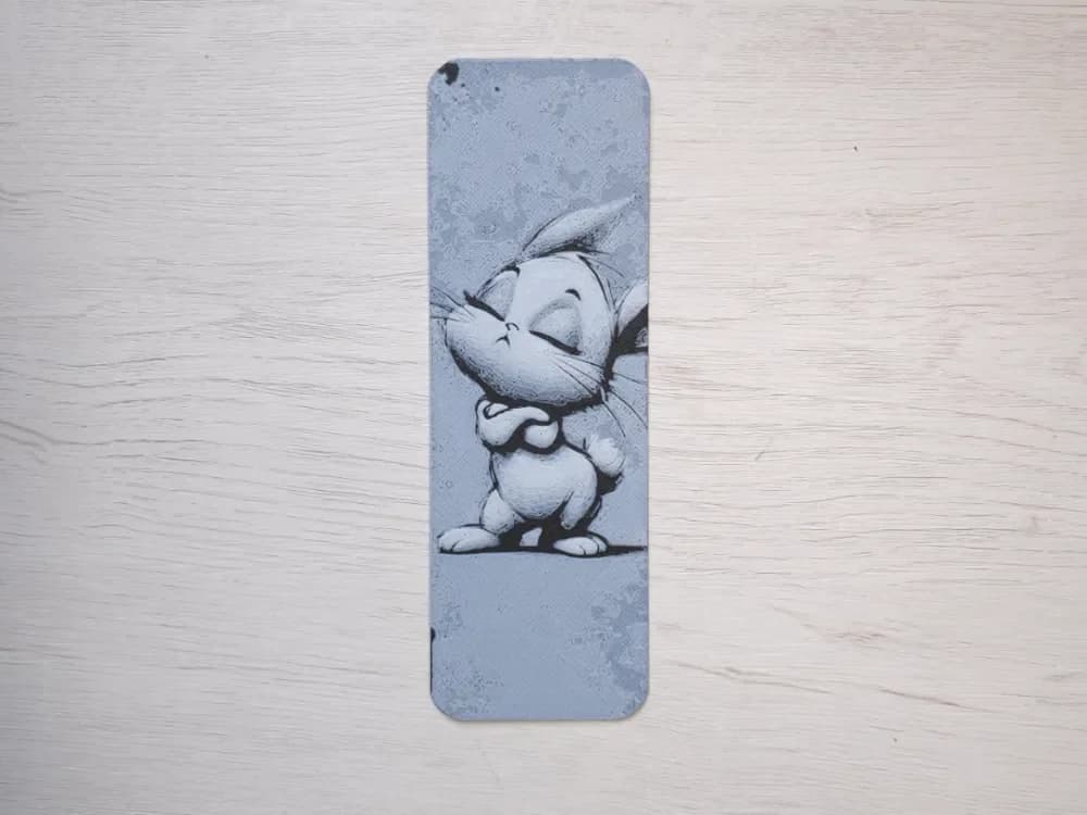 Angry Rabbit Bookmark by Atrus Design HueForge model: Angry Rabbit Bookmark by Atrus Design