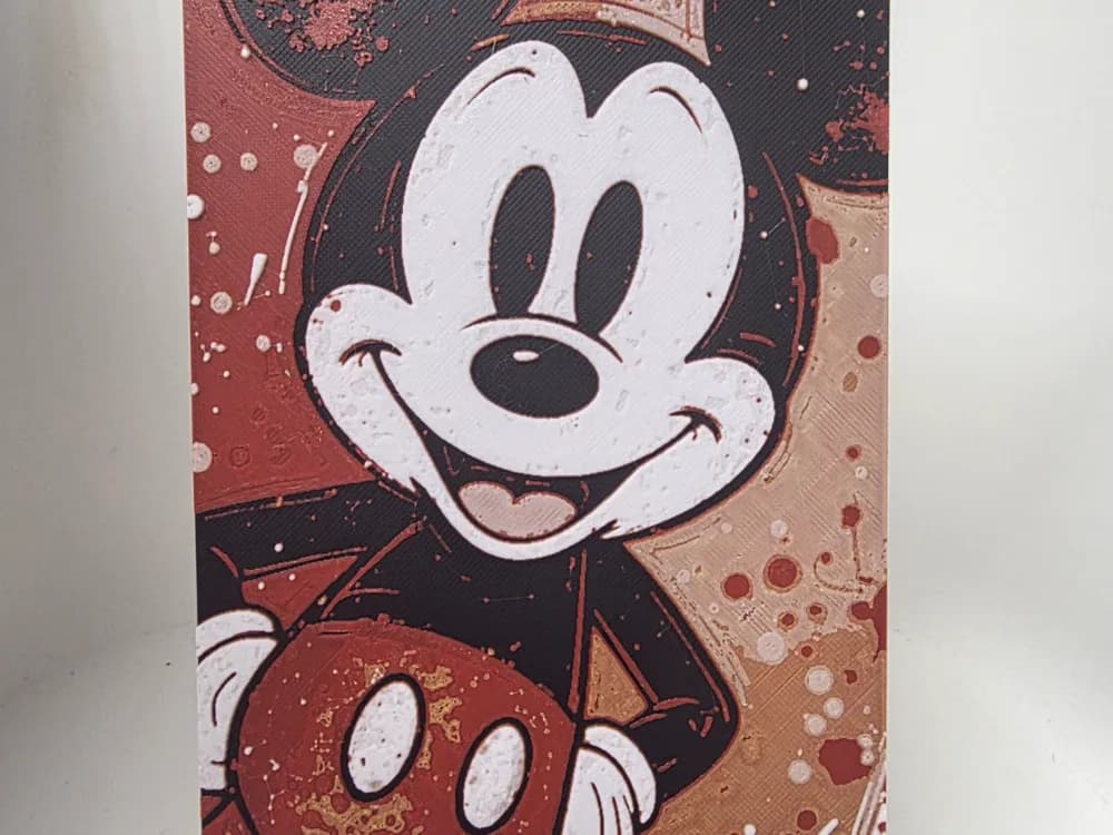 Mickey Mouse Hueforge by Morganja HueForge model: Mickey Mouse Hueforge by Morganja