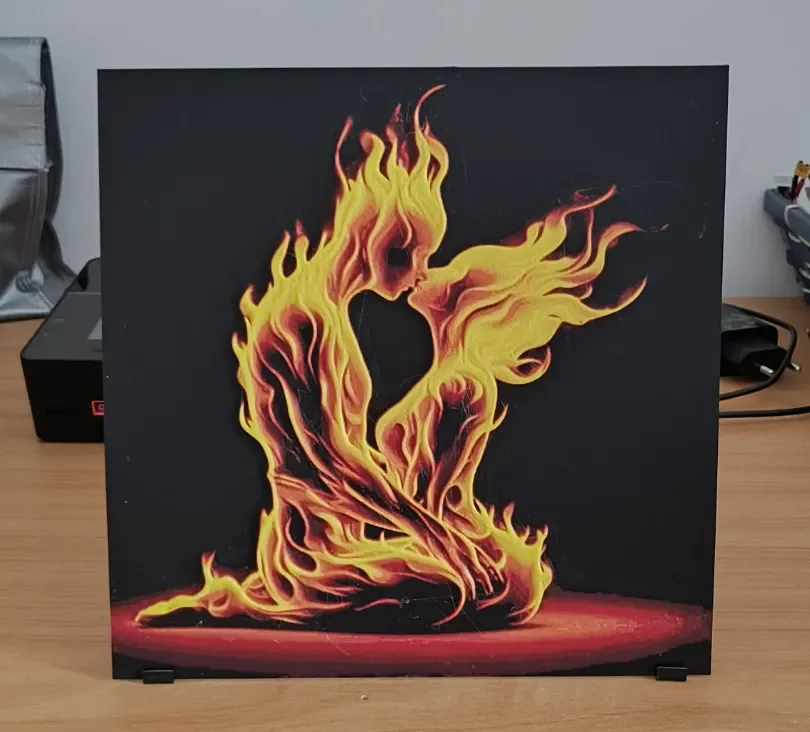 Fire love by enricoRE HueForge model: Fire love by enricoRE