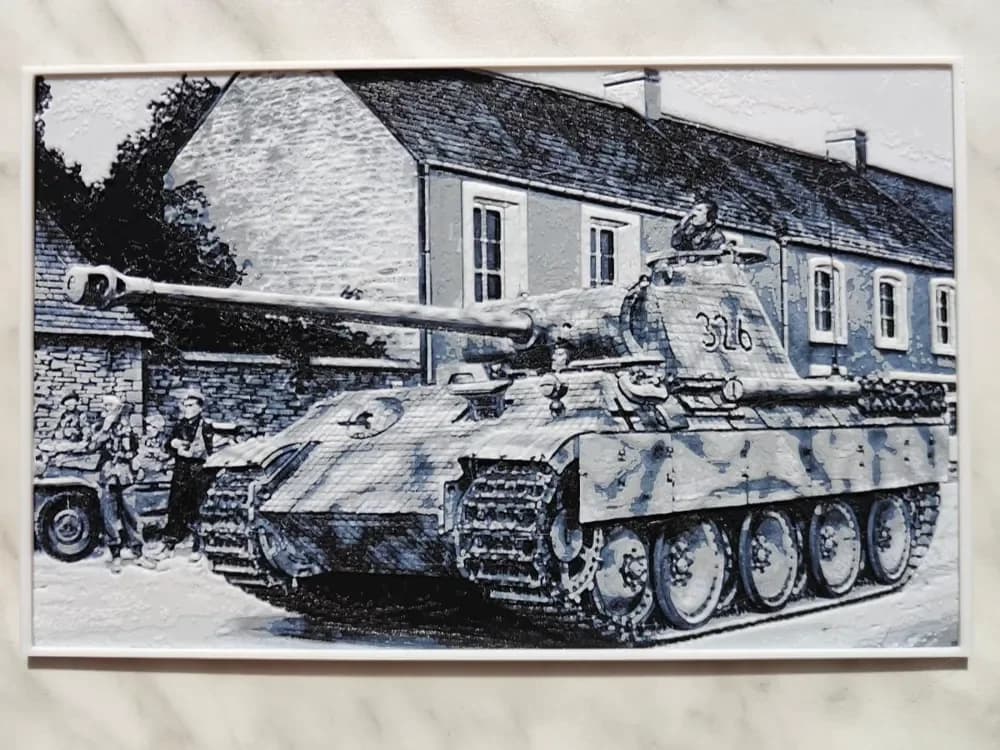 HueForge model: PzKpfw V Ausf. A "Panther" - Hueforge by BeaN