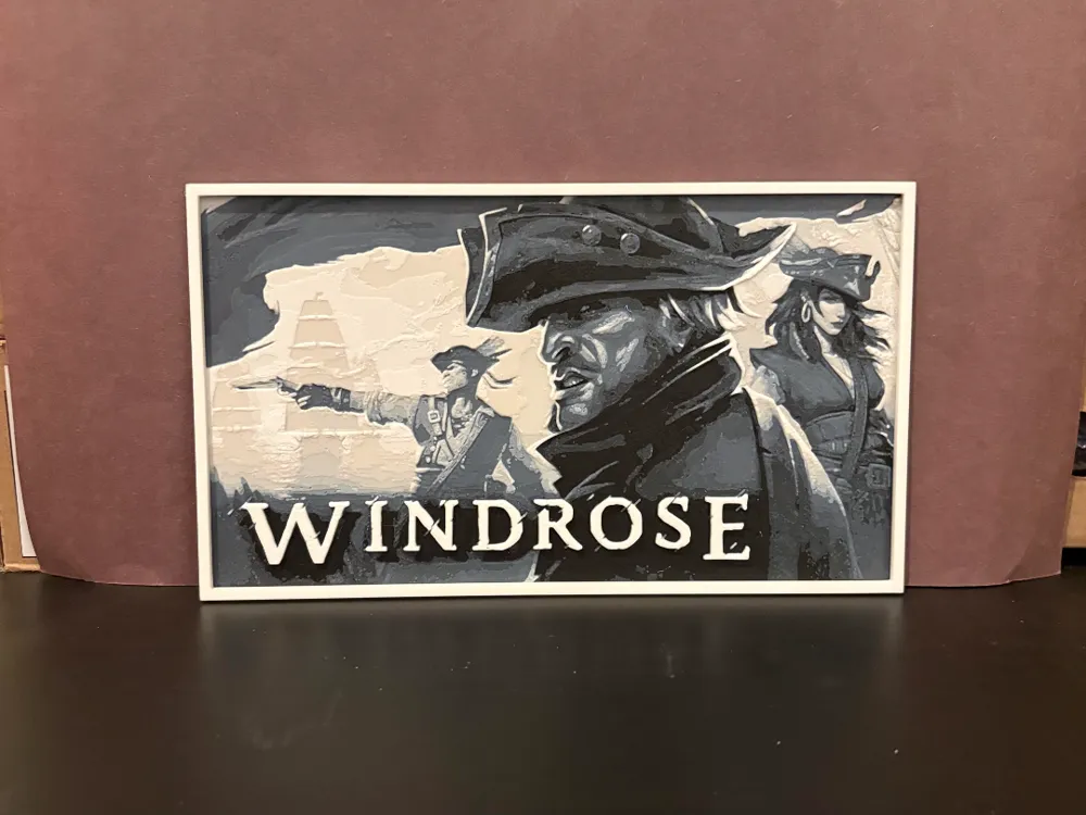 Windrose Hueforge by Estiv HueForge model: Windrose Hueforge by Estiv
