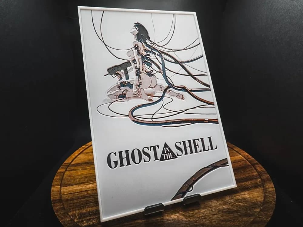 Ghost in the Shell (Movie Poster - HueForge) by HugheCraft HueForge model: Ghost in the Shell (Movie Poster - HueForge) by HugheCraft