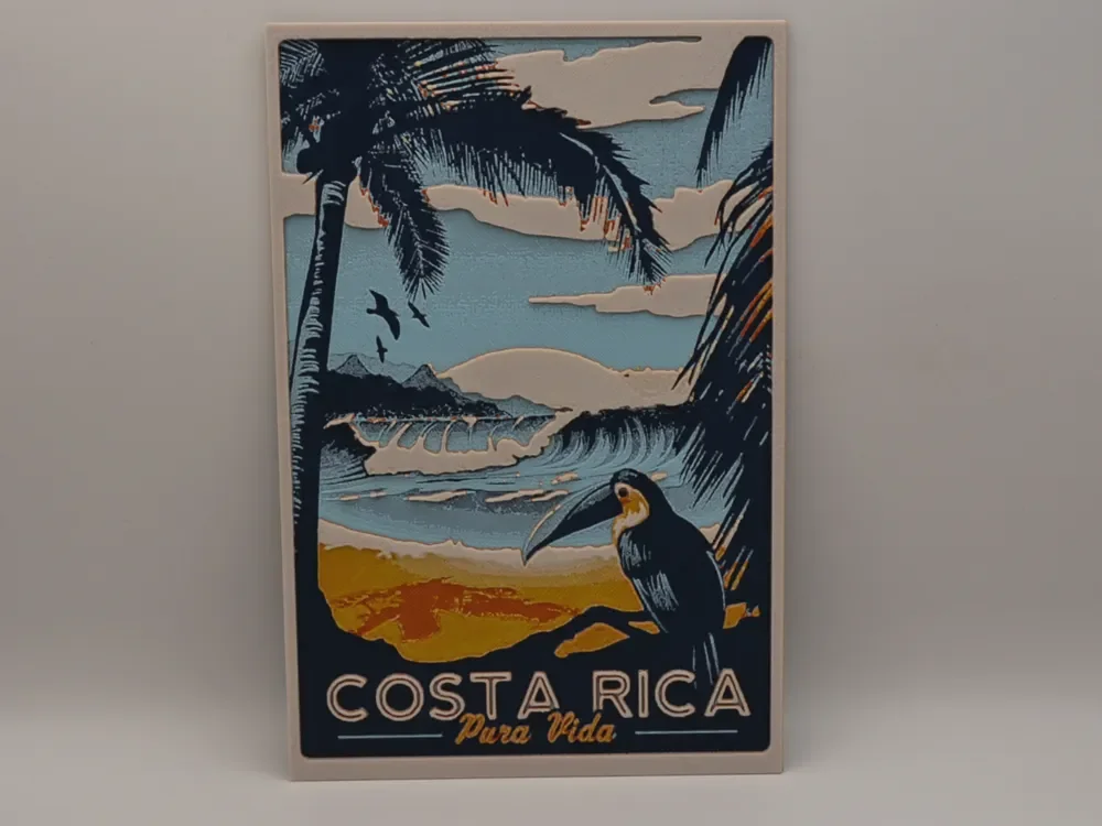 Costa rica vintage poster hueforge Costa rica vintage poster hueforge