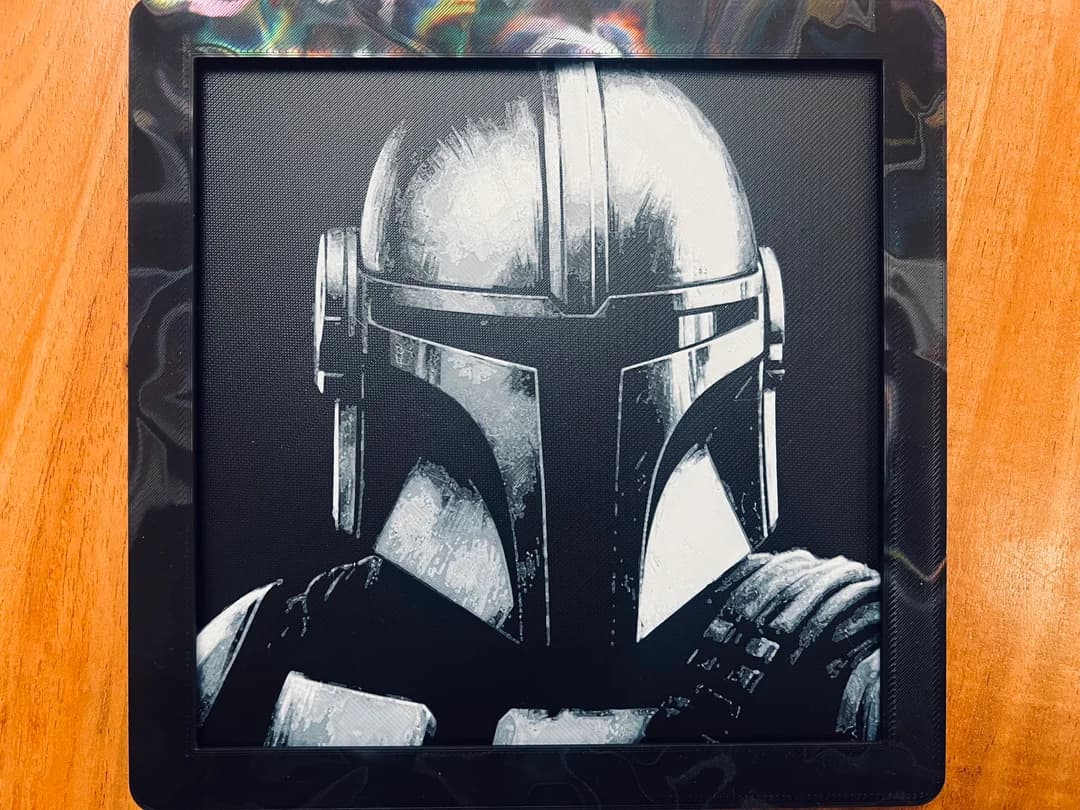 Mandalorian Close Up(Black and White) Mandalorian Close Up(Black and White)