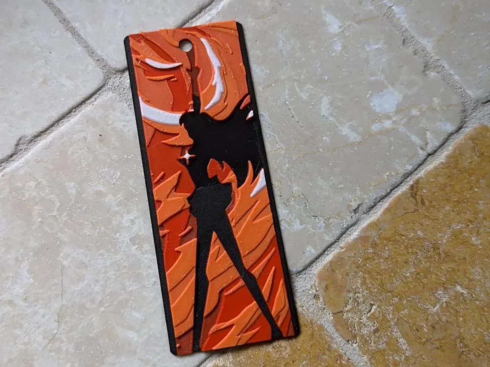 Sailor Mars Bookmark - Hueforge by suaimondi HueForge model: Sailor Mars Bookmark - Hueforge by suaimondi